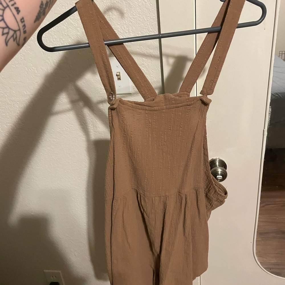 Brown overalls